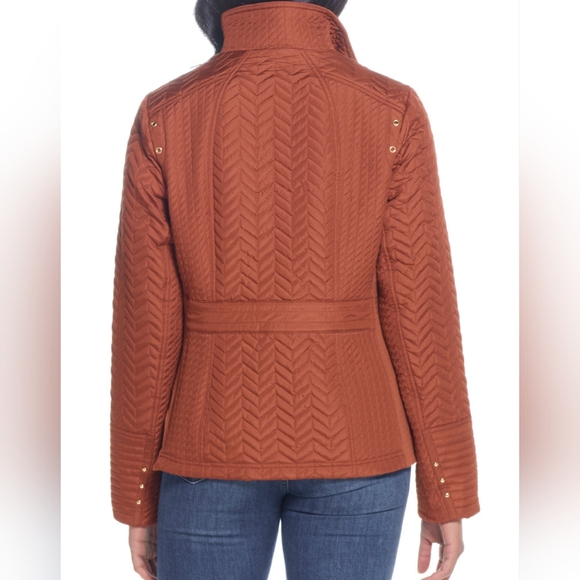 NWT Burnished Pecan QUILTED JACKET WITH SIDE STRETCH XL - Picture 2 of 11